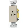 Image of RRD201AL TradeSelect, Single Decorator Receptacle, Self Grounding, 20A 125V, 2-Pole 3-Wire Grounding, 5-20R, Almond