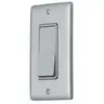 Image of RSD115GY TradeSelect, Decorator Switch, Residential Grade, Rocker Switch, General Purpose AC, Single Pole, 15A 120/277V AC, Push Back and Side Wired