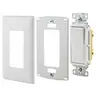 Image of NPS26W WALLPLATE 1G DEC SNAP-ON,WHITE