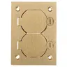 Image of S3825 1-Gang Cover, Rectangular, Duplex Flaps, Brass