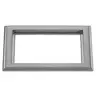 Image of SA3084 2-Gang Carpet Flange, Rectangular, 6.00" X 8.14", Brushed Aluminum