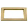 Image of SB3084 2-Gang Carpet Flange, Rectangular, 6.00" X 8.14", Brushed Brass