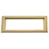 Image of SB3085 3-Gang Carpet Flange, Rectangular, 6.00" X 11.43", Brushed Brass