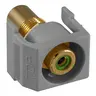 Image of SFRCGNRGY Recessed RCA Connector, Green Insulator, Gray Housing