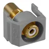 Image of SFRCWRGY Recessed RCA Connector, White Insulator, Gray Housing