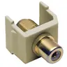 Image of SFRFGEI Connector, Snap-Fit, RCA to F-Coupler, Electric Ivory