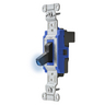 Switches and Lighting Controls,Industrial/Commercial Grade, SNAPConnect Series, Toggle Switches,Illuminated Three Way, 15A 120/277V AC, Black Toggle, North American.