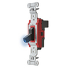Switches and Lighting Controls,Industrial/Commercial Grade, SNAPConnect Series, Toggle Switches,Illuminated Single Pole, 20A 120/277V AC, Black Toggle, North American.