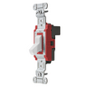 Switches and Lighting Controls, Industrial/Commercial Grade, SNAPConnect Series, Toggle Switches, Single Pole, 20A 120/277V AC, White Toggle, North American