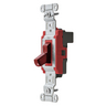 Switches and Lighting Controls, Industrial/Commercial Grade, SNAPConnect Series, Toggle Switches, Three Way, 20A 120/277V AC, Red Toggle, North American