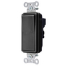 Switches and Lighting Controls, Industrial/Commercial Grade, SNAPConnect Series, Decorator Switches, Single Pole, 15A 120/277V AC, Black, North American