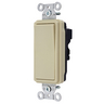 Switches and Lighting Controls, Industrial/Commercial Grade, SNAPConnect Series, Decorator Switches, Three Way, 15A 120/277V AC, Ivory, North American