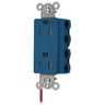 Straight Blade Devices, Receptacles, Style Line Decorator Duplex, SNAPConnect, 15A 125V, Split Circuit, Tamper Resistant, 2-Pole 3-Wire Grounding, 5-15R, Nylon, Blue