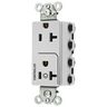 Straight Blade Devices, Receptacles, Style Line Decorator Duplex, SNAPConnect, 20A 125V, 2-Pole 3-Wire Grounding, Nylon, White