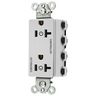 Straight Blade Devices, Receptacles, Style Line Decorator Duplex, SNAPConnect, Controlled, 20A 125V, 2-Pole 3-Wire Grounding, Nylon, White