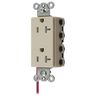 Straight Blade Devices, Receptacles, Style Line Decorator Duplex, SNAPConnect, Tamper Resistant, Split Circuit, 20A 125V, 2-Pole 3-Wire Grounding, 5-20R, Nylon, Ivory