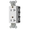 Straight Blade Devices, Receptacles, Style Line Decorator Duplex, SNAPConnect, Tamper Resistant, 20A 125V, 2-Pole 3-Wire Grounding, 5-20R, Nylon, White