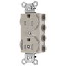 Straight Blade Devices, Receptacles, Duplex, SNAPConnect, Tamper Resistant, Controlled, 15A 125V, 2-Pole 3-Wire Grounding, Nylon, Light Almond
