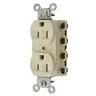 Image of SNAP5262IA Straight Blade Devices, Receptacles, Duplex, SNAPConnect, 15A 125V, 2-Pole 3-Wire Grounding, 5-15R, Nylon, Ivory