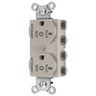 Straight Blade Devices, Receptacles, Duplex, SNAPConnect, Controlled, Tamper Resistant, 20A 125V, 2-Pole 3-Wire Grounding, 5-20R, Nylon, Light Almond