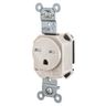 Straight Blade Devices, Receptacles, Tamper Resistant,  Single, SNAPConnect, 15A 250V, 2-Pole 3-Wire Grounding, 6-15R, Light Almond.