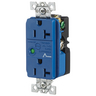 Circuit Watch Surge Suppression Straight Blade Receptacle, Industrial/Commercial Grade, 20A 125V, 2-Pole 3-Wire Grounding, 5-20R, Brown