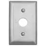 Image of SS12RKLM Wallplates and Boxes, Metallic Plates, 1- Gang, 1) Security Opening, Standard Size, Stainless Steel