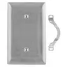 Image of SS14L Wallplates and Boxes, Metallic Plates, 1- Gang, Strap Mounted Blank, 430 Stainless Steel