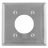 Image of SS703L Wallplates and Boxes, Metallic Plates, 2- Gang, 1) 2.15" Opening, 4 Bolt Mount, 430 Stainless Steel