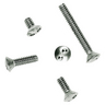 Wallplates and Boxes, Device Accessories, Replacement, Tamperproof Wallplate Screws, 6/32" x 1/2", Stainless Steel, Uses SSTPD Driver