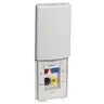 Image of TPF1OW Phone/Data/Multimedia Faceplate, Secure-IT Wallplate, Tamper-Resistant, 1-Gang, 4-Port, Light Almond/Office White