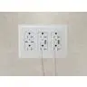 Image of USBB20A5W USB Charger Duplex Receptacle, 20A 125V, 2-Pole 3-Wire Grounding, 5-20R, 2) 5A USB Ports, White