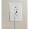 Image of USBB20A5W USB Charger Duplex Receptacle, 20A 125V, 2-Pole 3-Wire Grounding, 5-20R, 2) 5A USB Ports, White