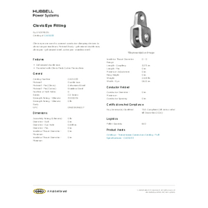 Clevis Eye Fitting | CA05033 | Hubbell Power Systems Clevis Eye Fitting | CA05033 | Hubbell Power Systems