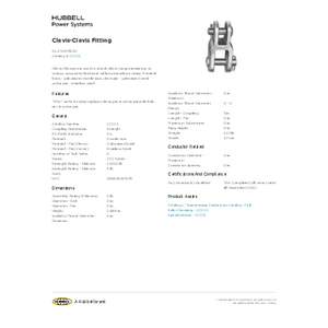 Clevis-Clevis Fitting | CCC25 | Hubbell Power Systems