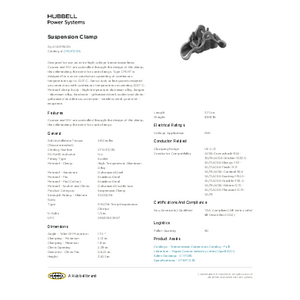 Suspension Clamp | CFSHT213S | Hubbell Power Systems Suspension Clamp | CFSHT213S | Hubbell Power Systems