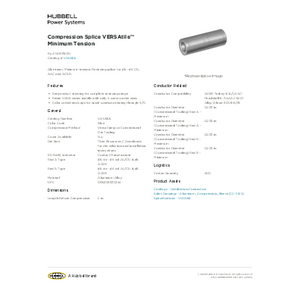 Compression Splice VERSAtile™ Minimum Tension | VAUS66 Compression Splice VERSAtile™ Minimum Tension | VAUS66