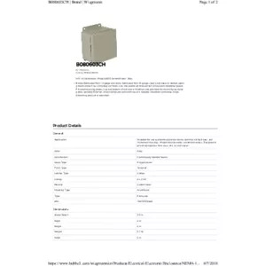 N12 JIC Continuous Hinge 8X6X3 Carbon Steel - Gray