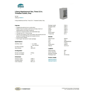 Outdoor Electrical Extension Box Hubbell-Raco Weatherproof Junction Box ...