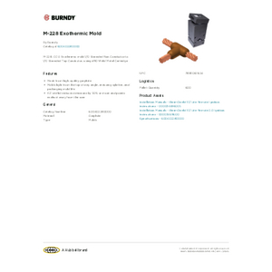 M-228 Exothermic Mold | 600402280000 | Burndy