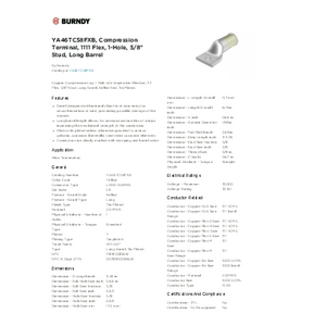 yuribar  Amazon.com: Burndy YA282TC38 Two Hole Hylug Code Conductor