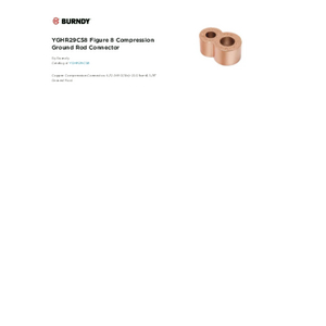 YGHR29C58 Figure 8 Compression Ground Rod Connector