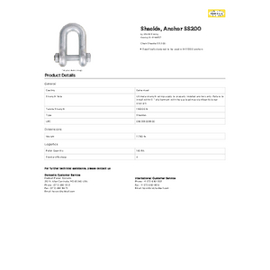 Shackle for Deadend Connection to SS200 Anchor | C1100557
