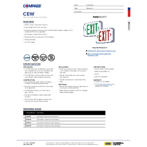 CEW Series Specification Sheets
