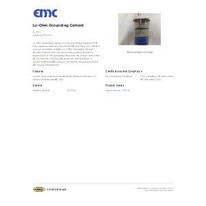 Lo-Ohm Grounding Cement | EM-M5C | Hubbell Lo-Ohm Grounding Cement | EM-M5C | Hubbell