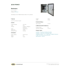 Page/Party® Series, Enclosure | 7335-002 | Hubbell