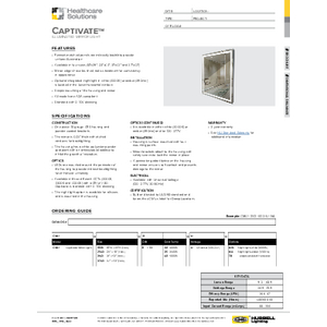 Captivate Specification Sheet