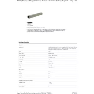 N1 Hinged Wireway 6X6X72 Carbon Steel - Gray | HS666 | Wiegmann
