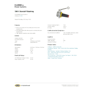 15KV Standoff Bushing | 215SB | Hubbell Power Systems