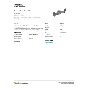 Jumper Clamp Assembly | 2717243001 | Hubbell Power Systems